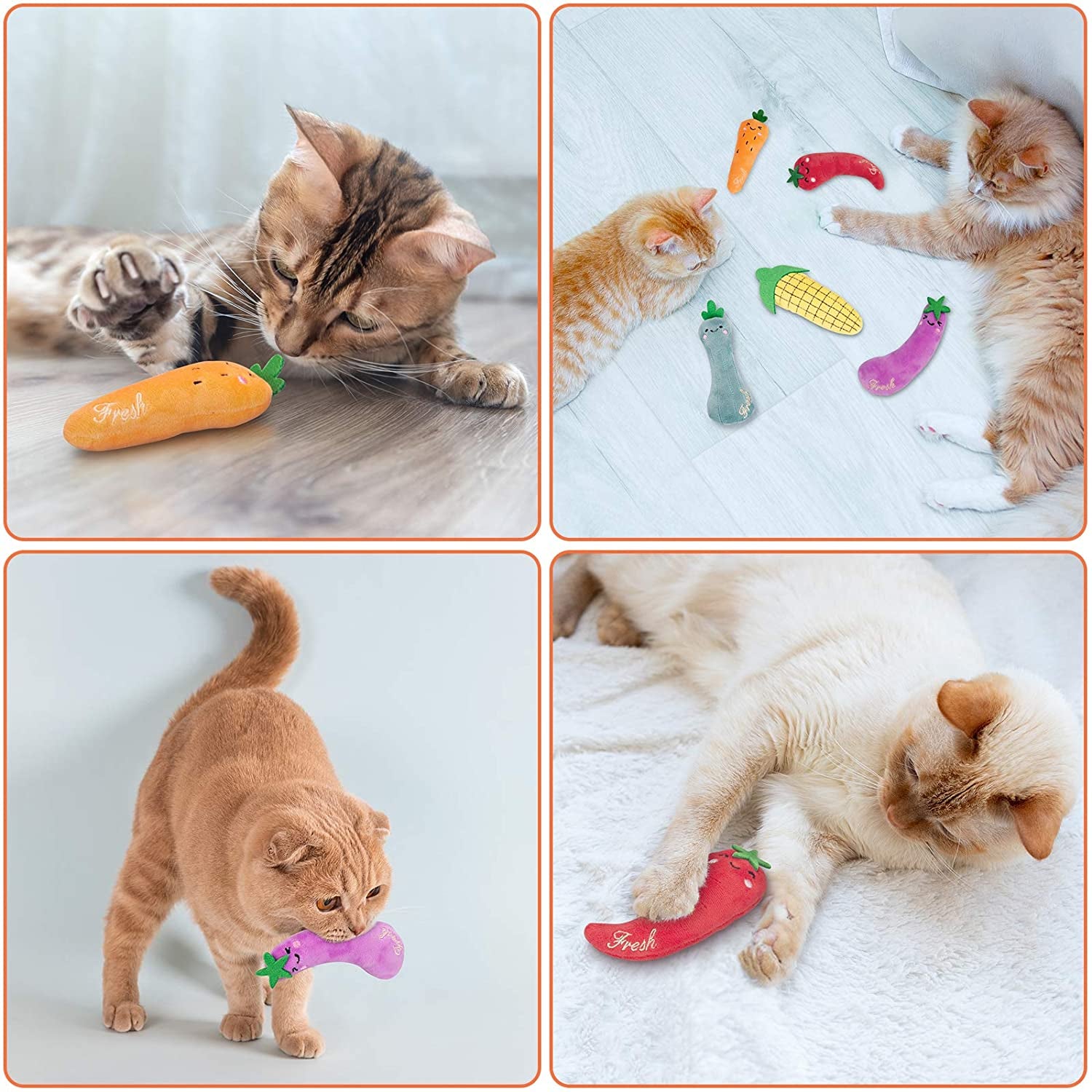 Catnip Toys, Cat Toys, Cat Toys for Indoor Cats, Catnip Toys for Cats, Cat Toys with Catnip, Interactive Cat Toy, Cat Chew Toy, Cat Pillow Toys, Cat Toys for Kittens Kitty