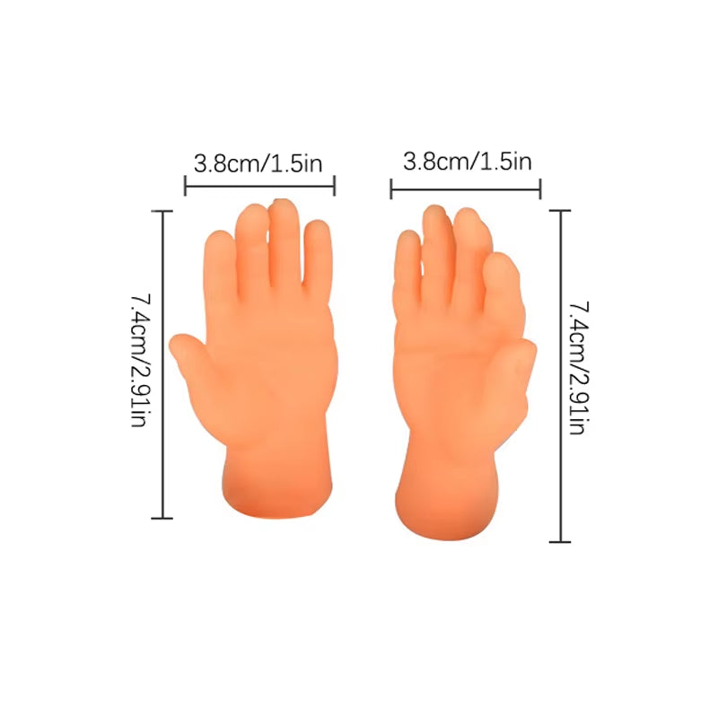 Cat Interactive Funny Gesture Toys Mini Multi-Style Teasing Cat Plastic Finger Human Fake Hand Gloves Pet Toys Supplies